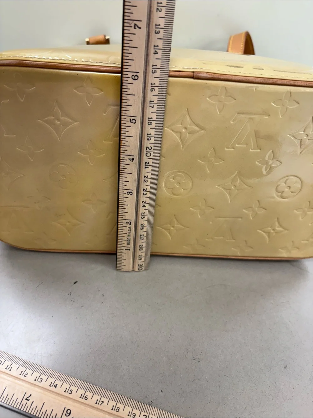 Louis Vuitton Vintage 2001 Monogram Vernis Houston Tote Bag Clean Lining Auth